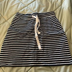 Nautical striped skirt